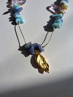 Collier signature main larimar (court)