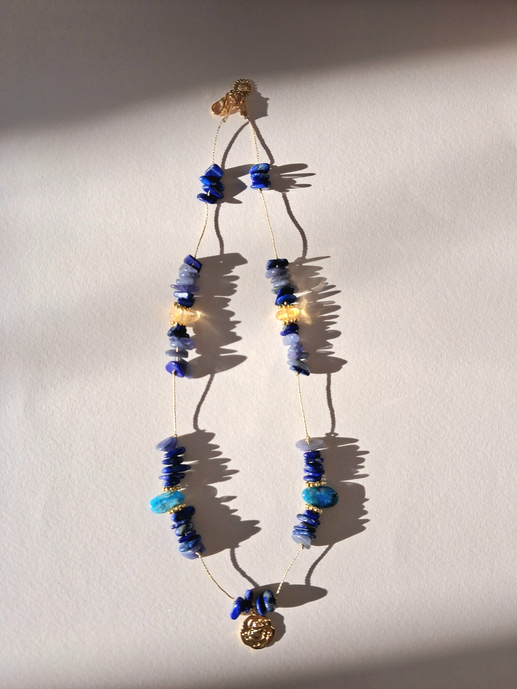 Collier signature scarabée (court)