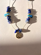 Collier signature scarabée (court)