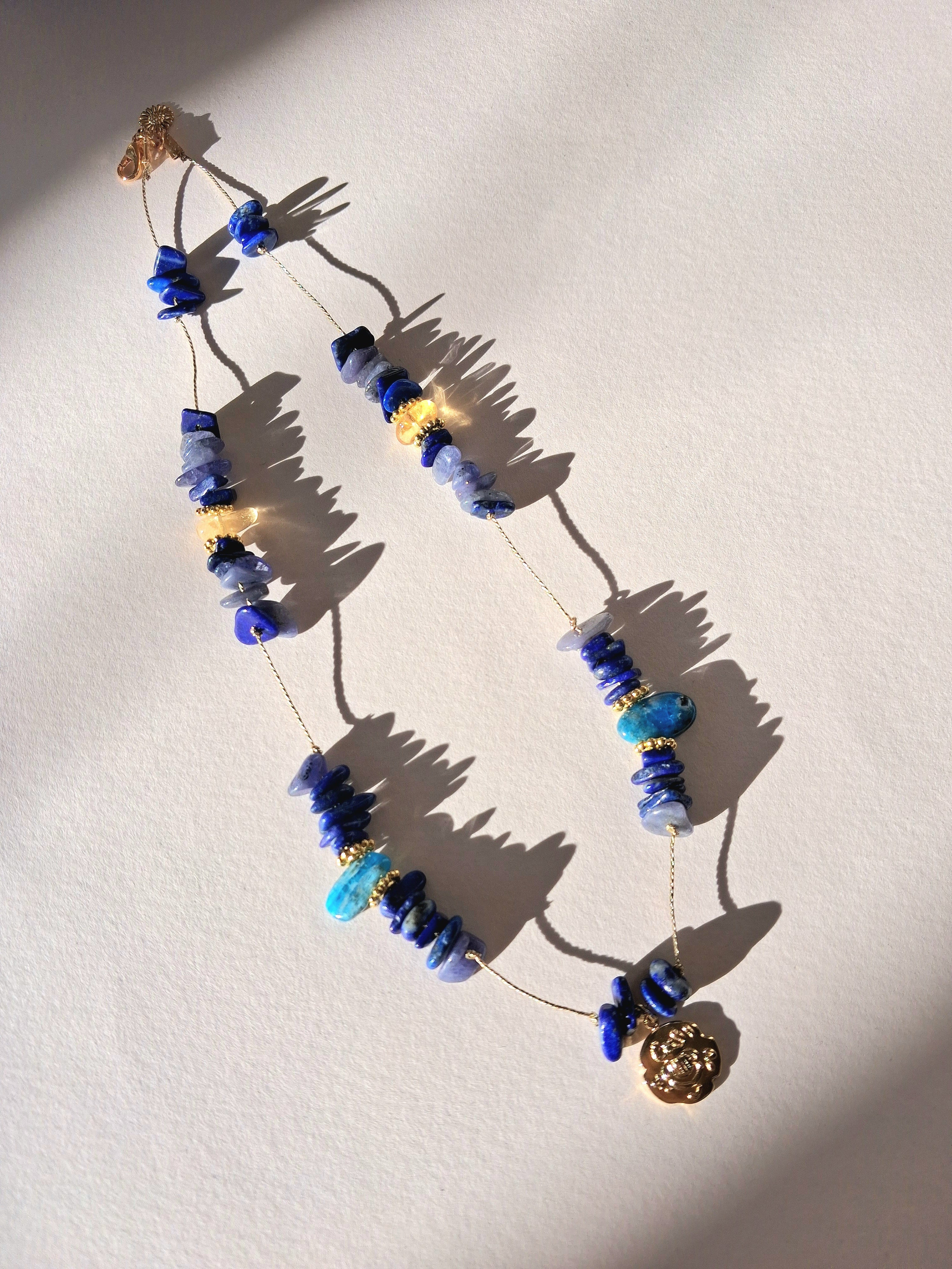 Collier signature scarabée (court)