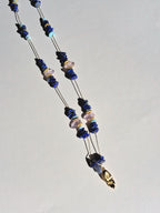 Collier signature lapis lazuli main (long)