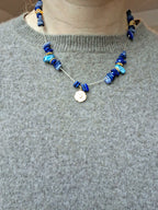 Collier signature scarabée (court)