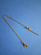 Collier maille rombo avec pendentif main