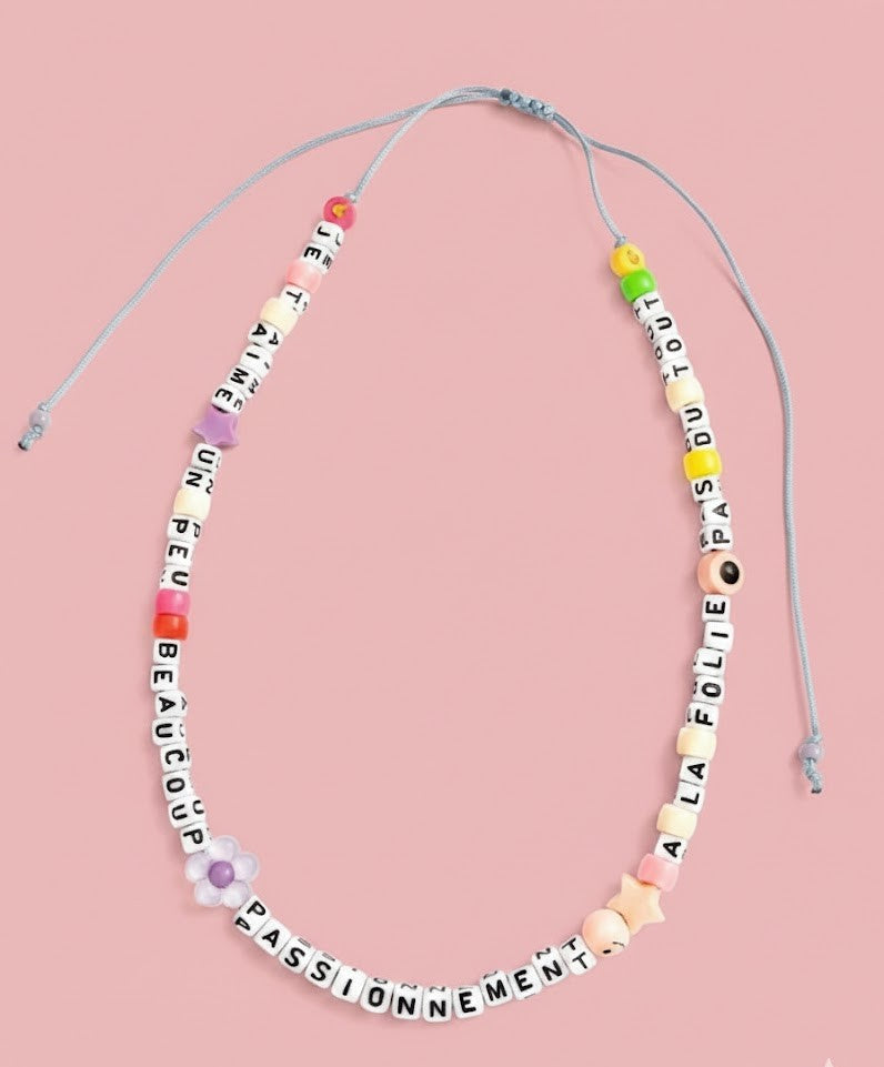 Collier message "Marguerite"