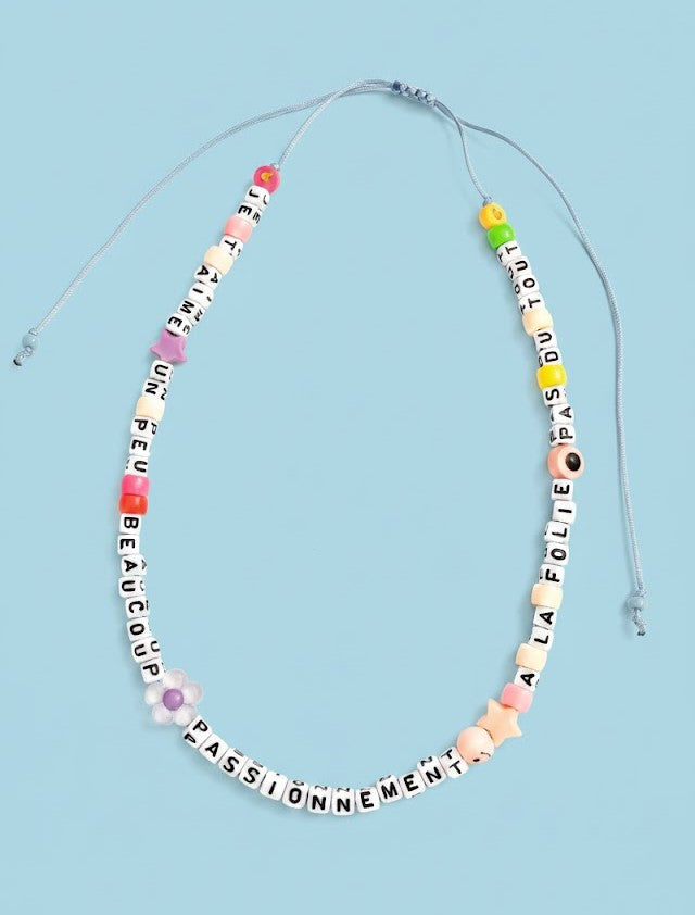 Collier message "Marguerite"