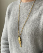 Collier maille corde pendentif poisson
